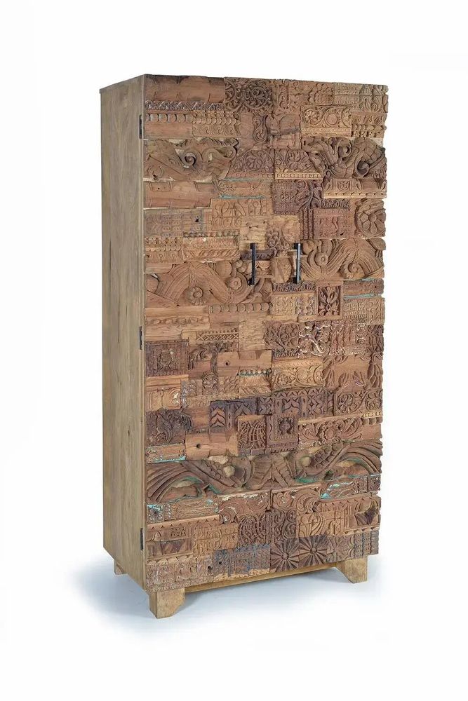 Wardrobe - Reclaimed Mango Wood Wardrobe - GINER Y COLOMER