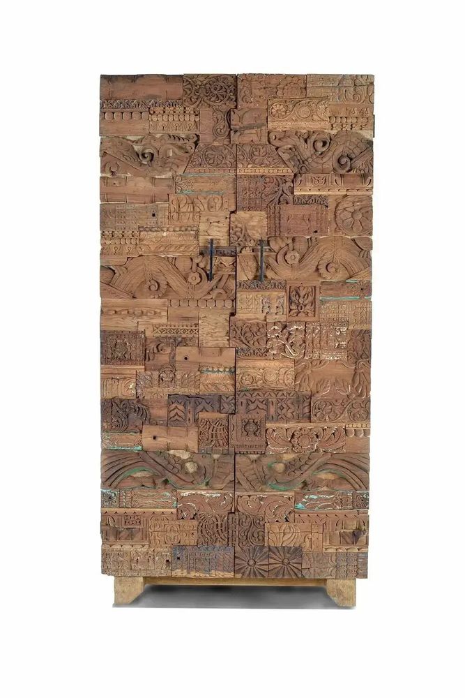 Wardrobe - Reclaimed Mango Wood Wardrobe - GINER Y COLOMER