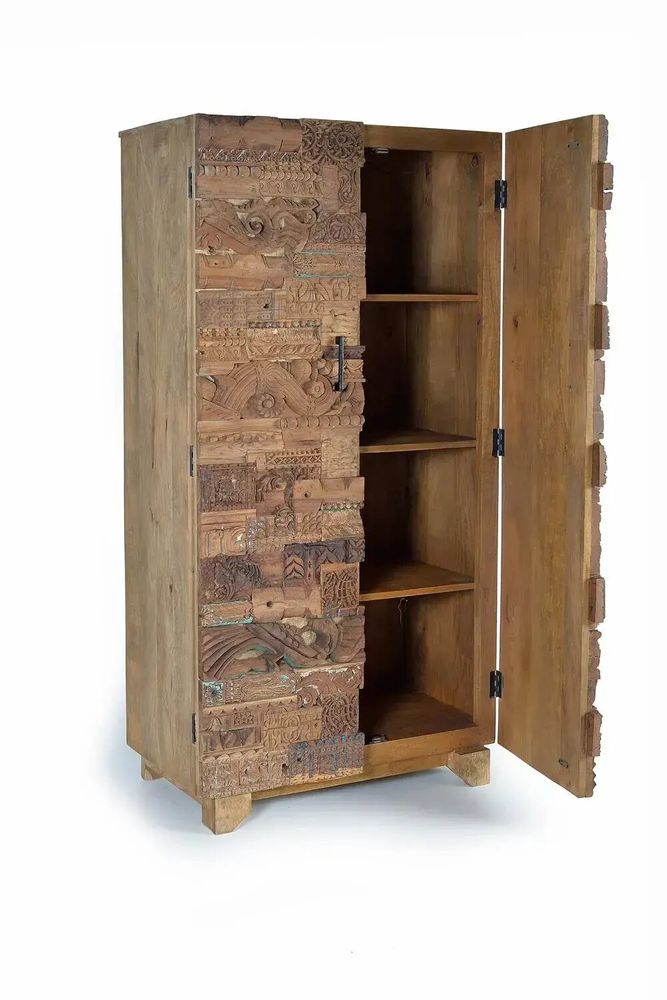 Wardrobe - Reclaimed Mango Wood Wardrobe - GINER Y COLOMER