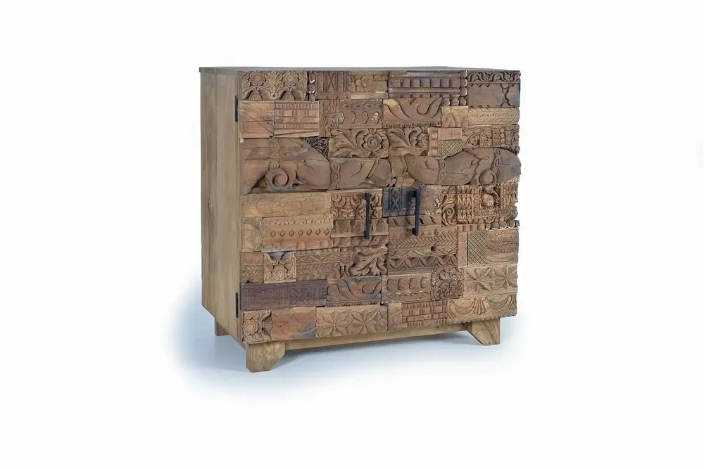 Sideboards - Sideboard in mango wood and recycled wood - GINER Y COLOMER