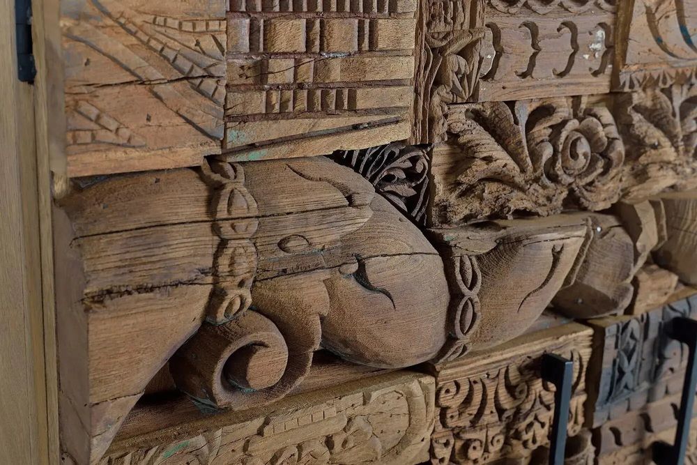 Sideboards - Sideboard in mango wood and recycled wood - GINER Y COLOMER