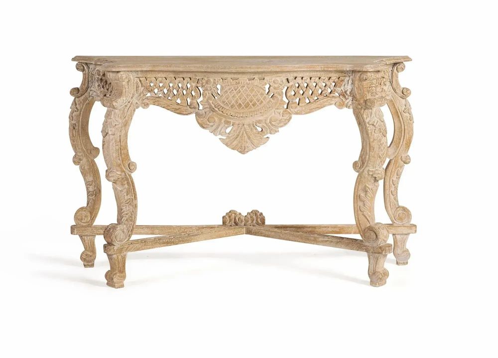Consoles - Console en bois manguier blanc vieilli - GINER Y COLOMER