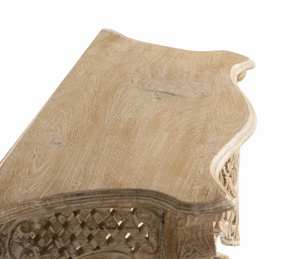 Console table - Console in aged white mango wood - GINER Y COLOMER