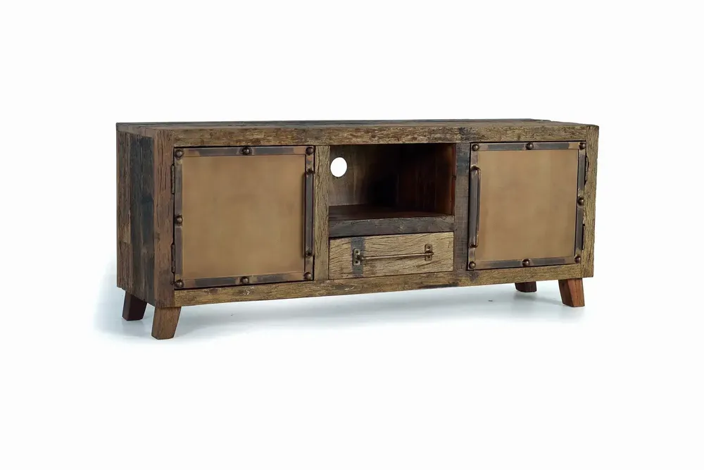 TV stands - TV cabinet in reclaimed wood and metal - GINER Y COLOMER