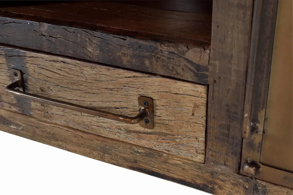 TV stands - TV cabinet in reclaimed wood and metal - GINER Y COLOMER