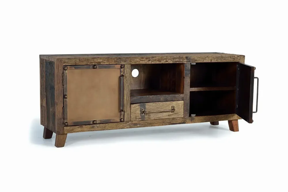 TV stands - TV cabinet in reclaimed wood and metal - GINER Y COLOMER