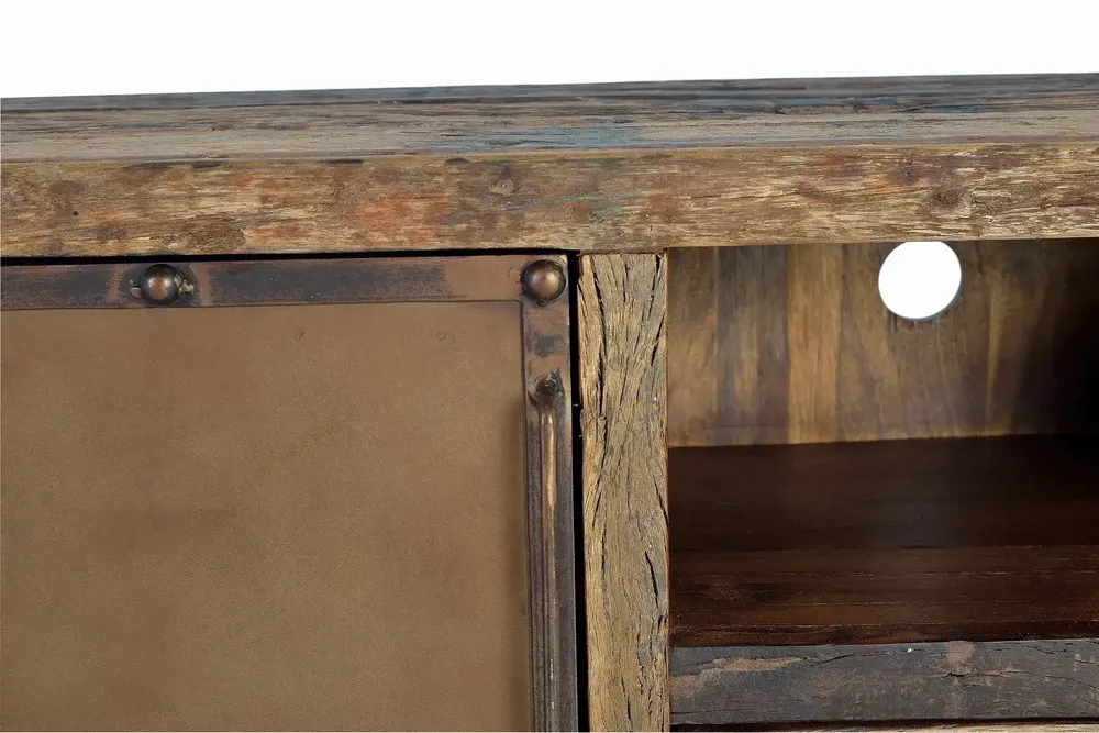 TV stands - TV cabinet in reclaimed wood and metal - GINER Y COLOMER