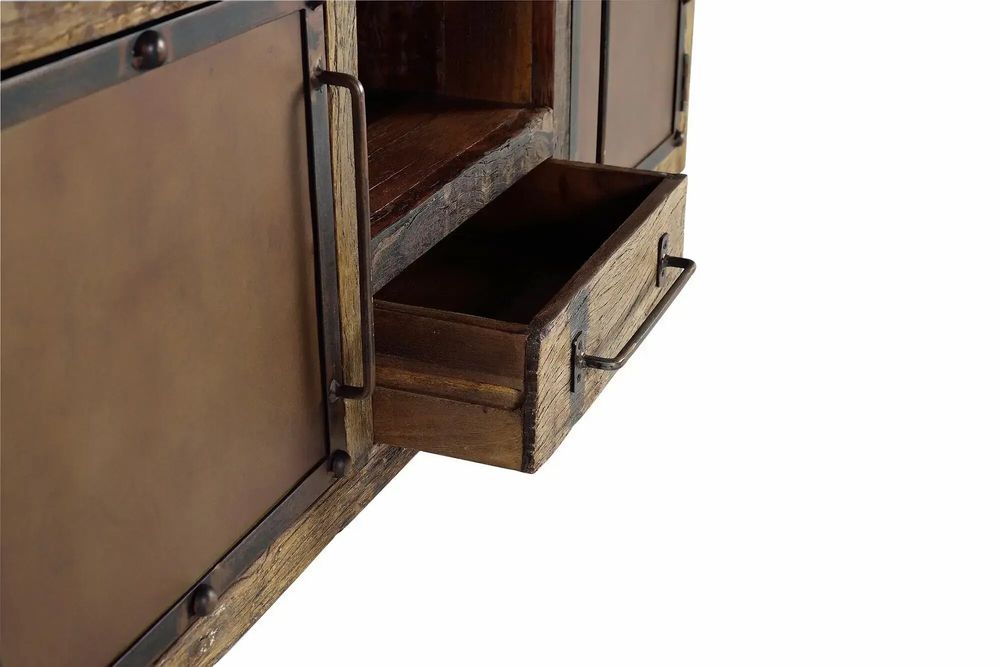 Meubles TV - Meuble TV en bois récupéré et métal - GINER Y COLOMER