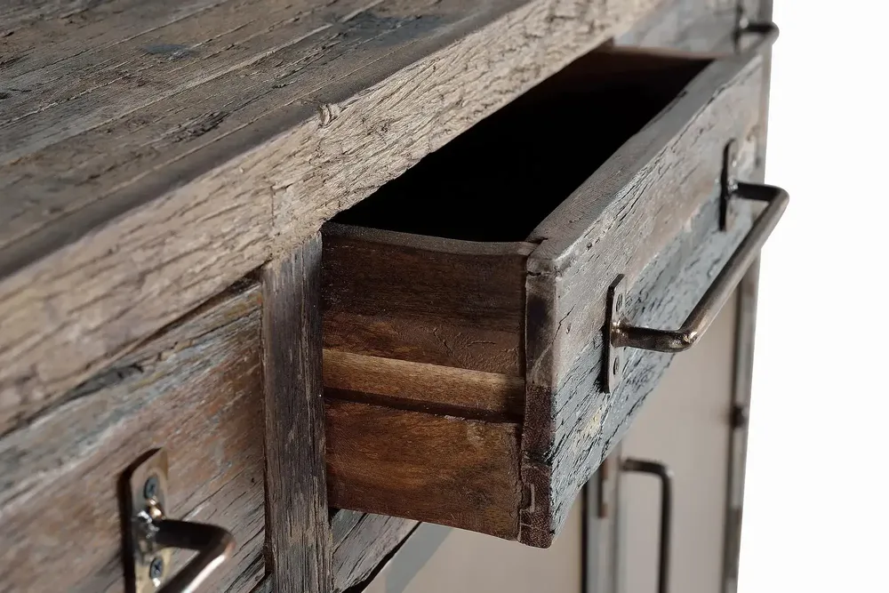 Sideboards - Reclaimed wood and metal sideboard - GINER Y COLOMER