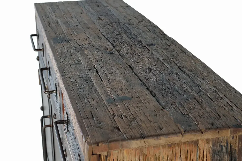 Sideboards - Reclaimed wood and metal sideboard - GINER Y COLOMER