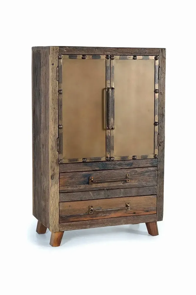 Buffets - Buffet en bois récupéré et métal - GINER Y COLOMER