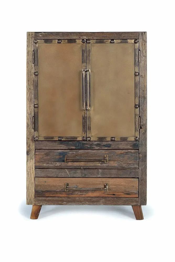 Sideboards - Reclaimed wood and metal sideboard - GINER Y COLOMER
