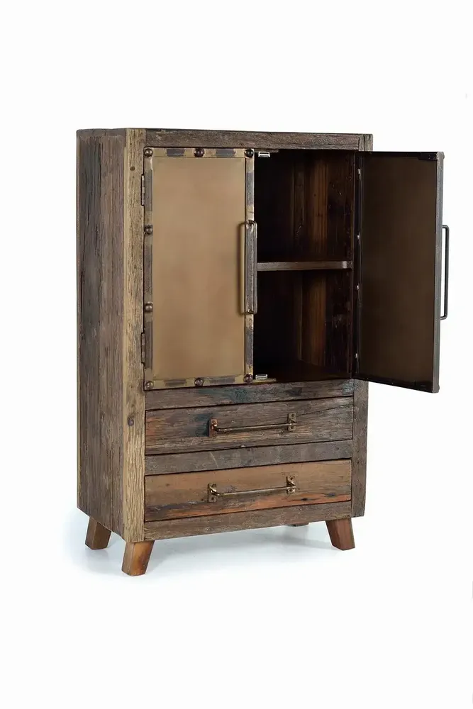 Buffets - Buffet en bois récupéré et métal - GINER Y COLOMER