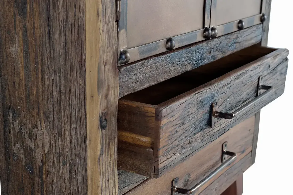 Buffets - Buffet en bois récupéré et métal - GINER Y COLOMER