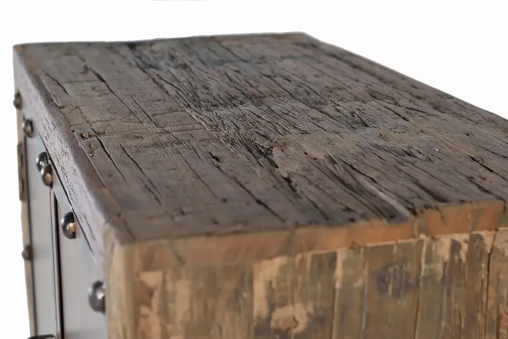 Buffets - Buffet en bois récupéré et métal - GINER Y COLOMER