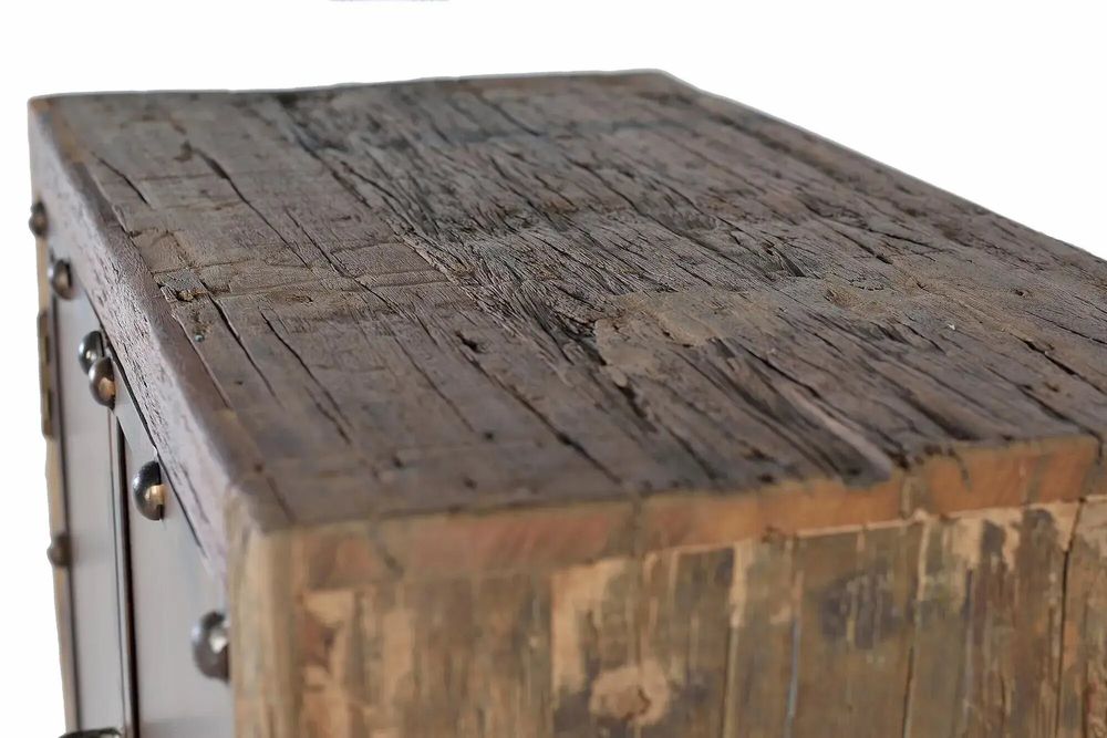 Sideboards - Reclaimed wood and metal sideboard - GINER Y COLOMER