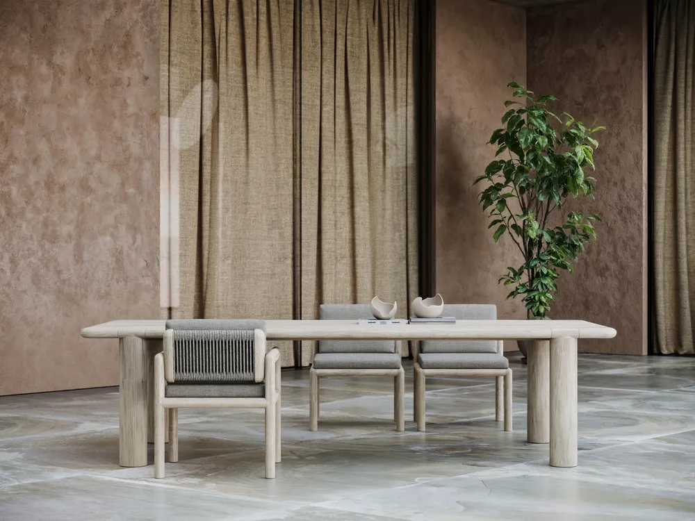 Lawn tables - Caleo-ash Dining Set - SNOC