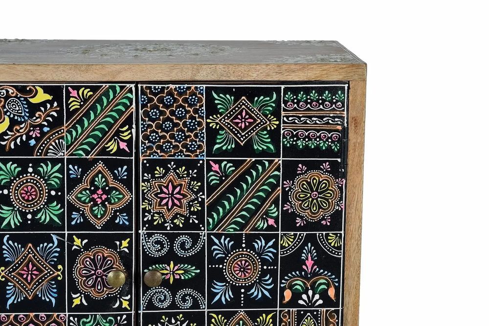 Chests of drawers - Mango wood and hand painted telephone cabinet - GINER Y COLOMER