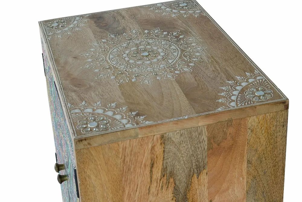 Chests of drawers - Mango wood and hand painted telephone cabinet - GINER Y COLOMER