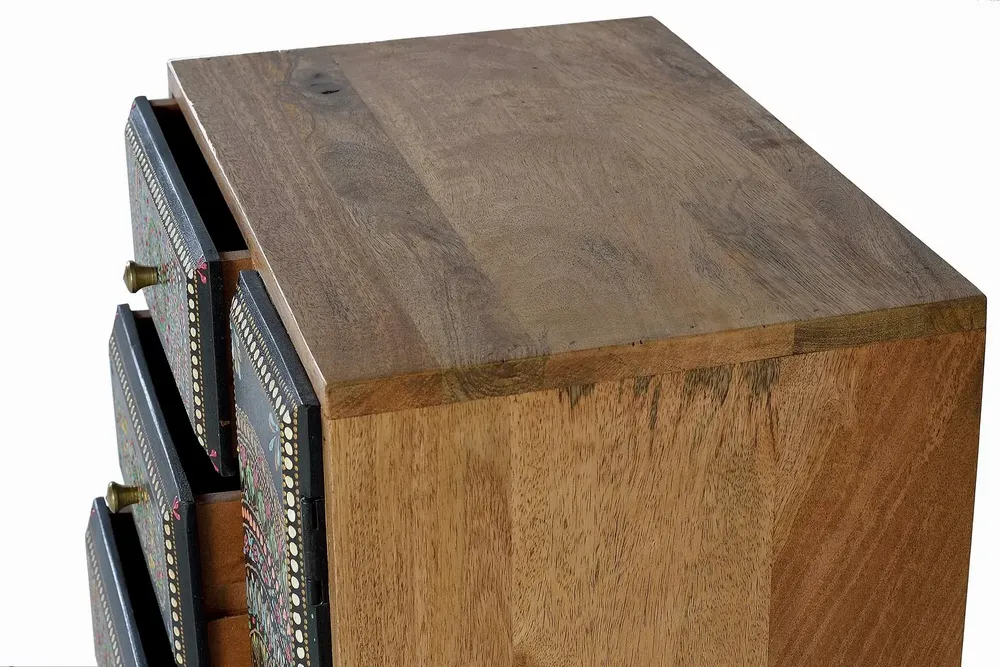 Chests of drawers - Mango wood and hand painted telephone cabinet - GINER Y COLOMER