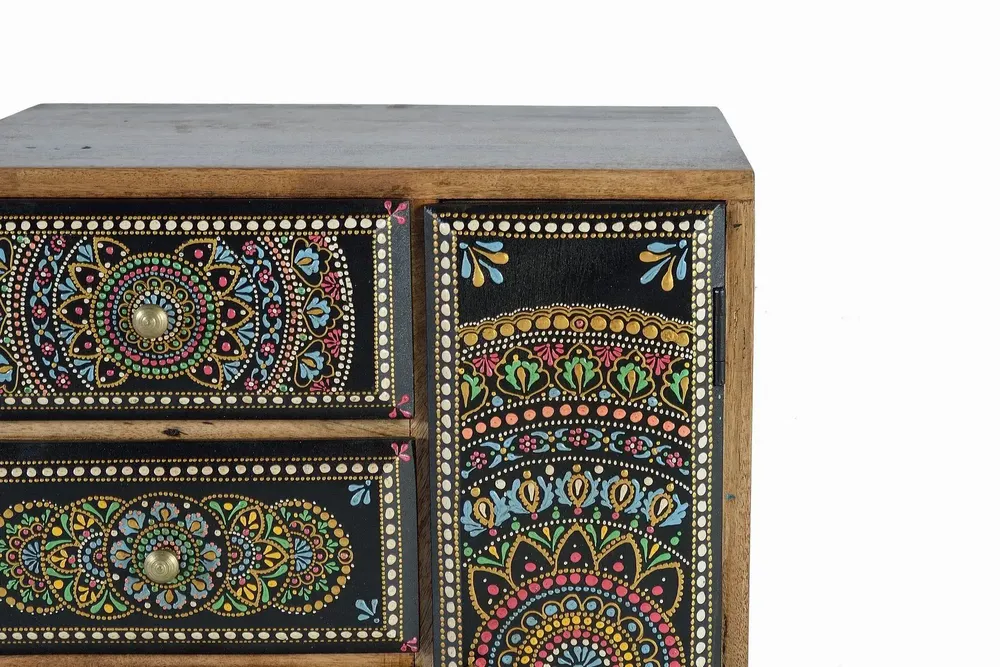 Chests of drawers - Mango wood and hand painted telephone cabinet - GINER Y COLOMER