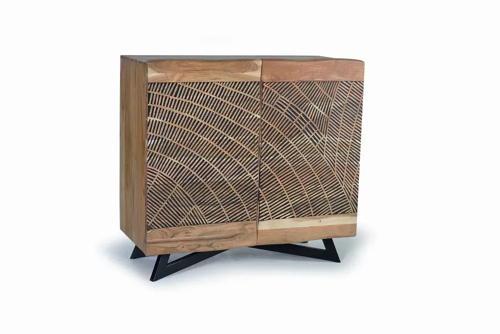 Buffets - Buffet en bois d'acacia et métal - GINER Y COLOMER