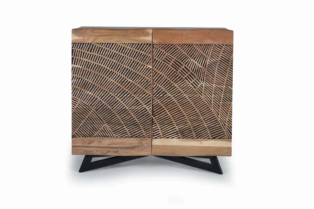 Buffets - Buffet en bois d'acacia et métal - GINER Y COLOMER
