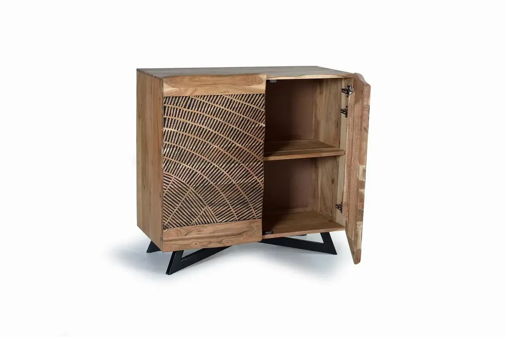 Buffets - Buffet en bois d'acacia et métal - GINER Y COLOMER