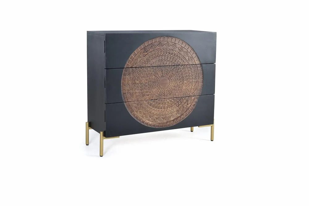 Commodes - Commode bois manguier et métal - GINER Y COLOMER