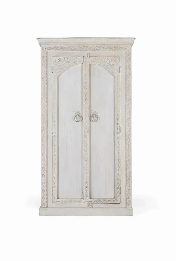 Wardrobe - 2-door wardrobe in mango wood - GINER Y COLOMER
