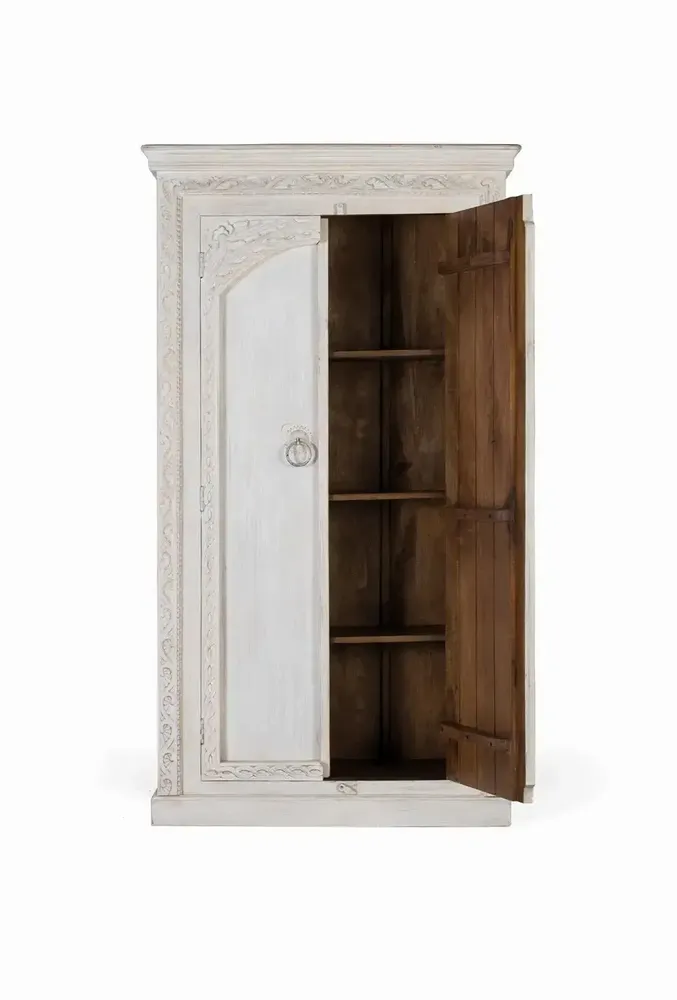 Wardrobe - 2-door wardrobe in mango wood - GINER Y COLOMER