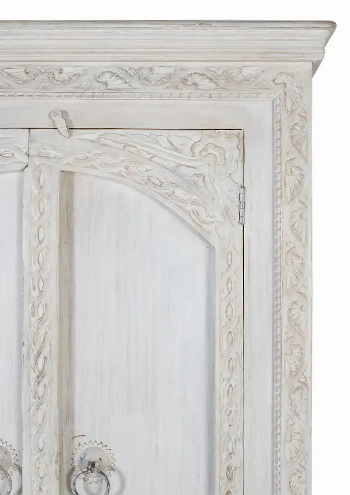 Wardrobe - 2-door wardrobe in mango wood - GINER Y COLOMER