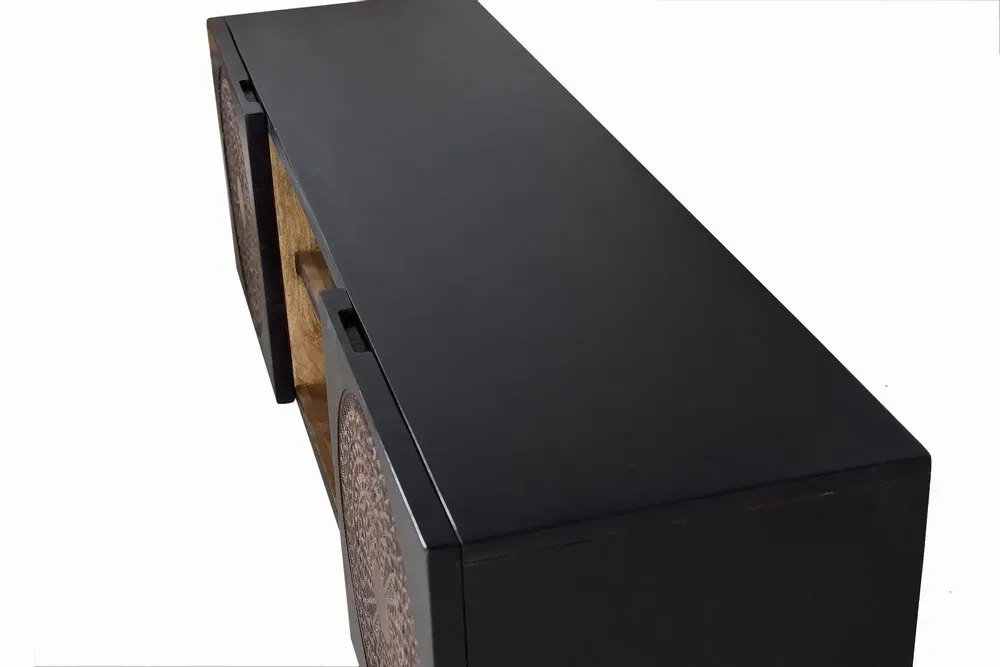 TV stands - Mango wood and metal TV cabinet - GINER Y COLOMER
