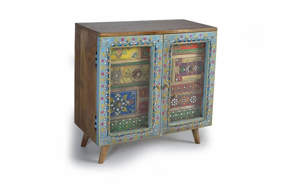 Chests of drawers - Hand painted mango wood chest of drawers - GINER Y COLOMER