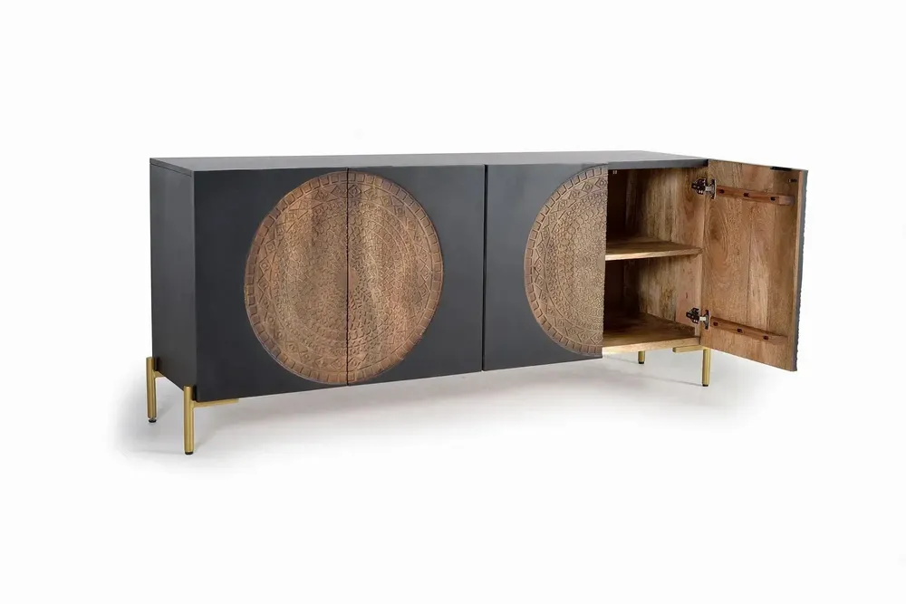 Sideboards - Mango wood and metal sideboard - GINER Y COLOMER