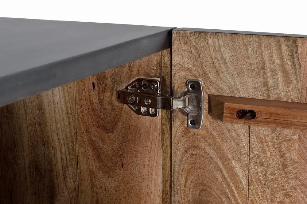Sideboards - Mango wood and metal sideboard - GINER Y COLOMER