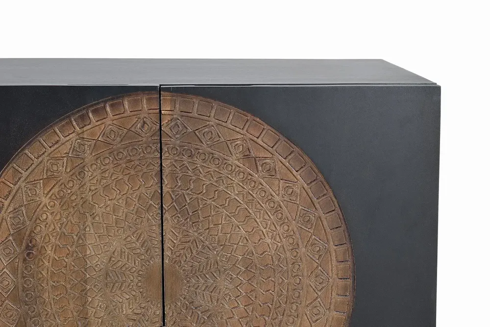 Sideboards - Mango wood and metal sideboard - GINER Y COLOMER