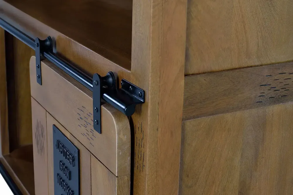Sideboards - Natural mango wood display case - GINER Y COLOMER