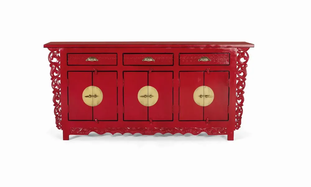 Sideboards - Sideboard with 6 doors and 3 drawers in mango wood - GINER Y COLOMER