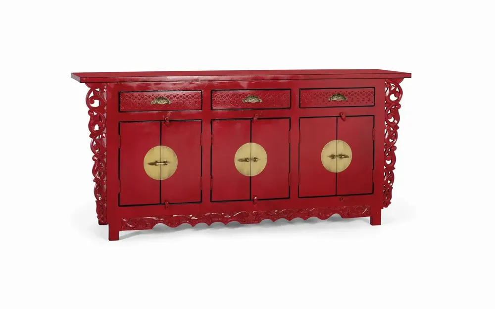 Sideboards - Sideboard with 6 doors and 3 drawers in mango wood - GINER Y COLOMER