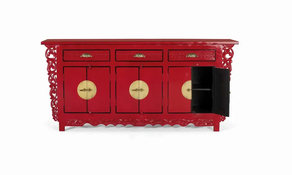 Sideboards - Sideboard with 6 doors and 3 drawers in mango wood - GINER Y COLOMER