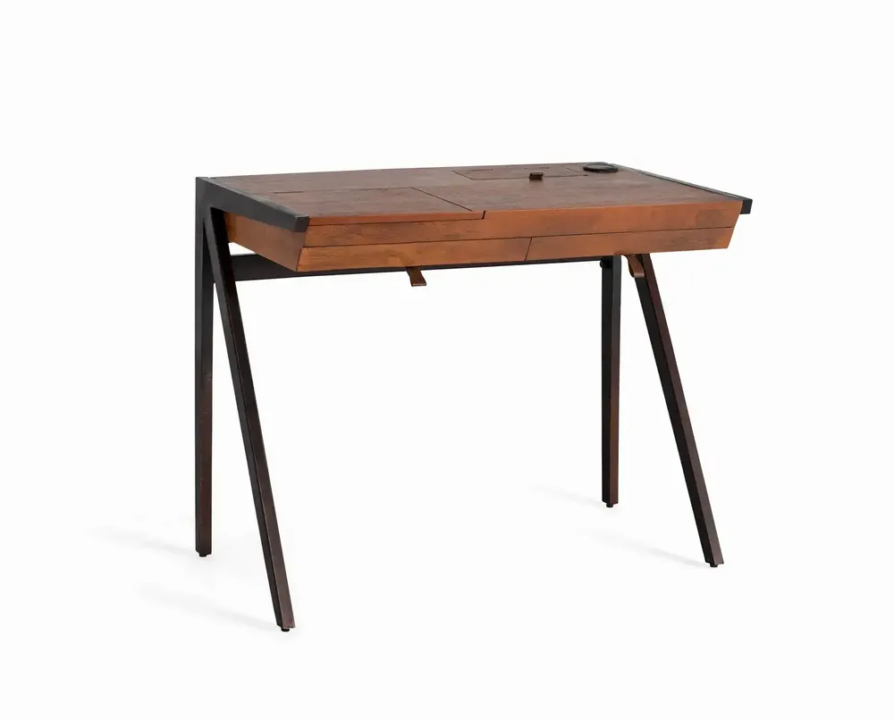 Bureaux - Bureau en bois manguier et métal - GINER Y COLOMER
