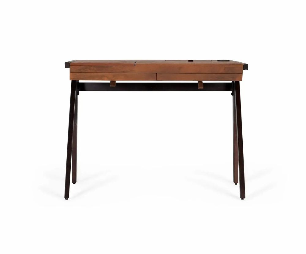 Desks - Mango wood and metal desk - GINER Y COLOMER