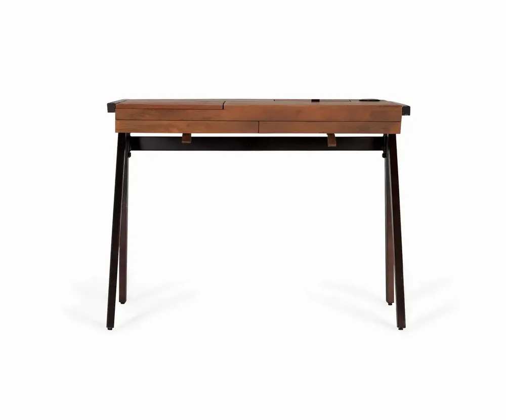 Bureaux - Bureau en bois manguier et métal - GINER Y COLOMER