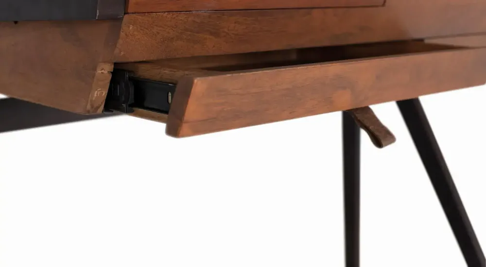 Bureaux - Bureau en bois manguier et métal - GINER Y COLOMER