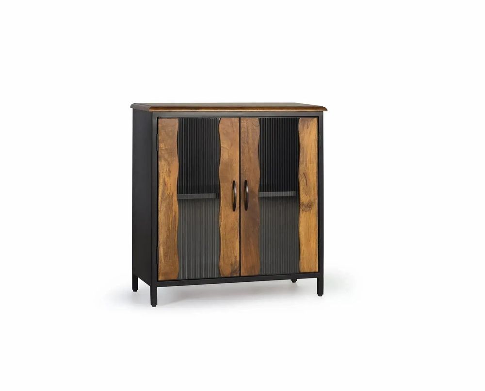 Sideboards - Mango wood and black metal sideboard - GINER Y COLOMER