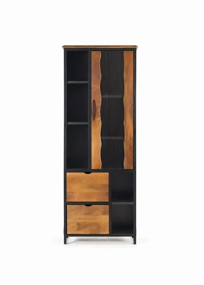 Sideboards - Mango wood and metal display case - GINER Y COLOMER