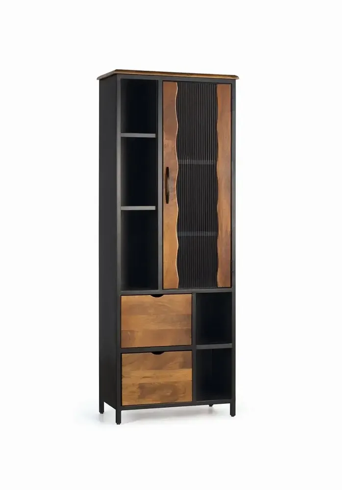 Sideboards - Mango wood and metal display case - GINER Y COLOMER