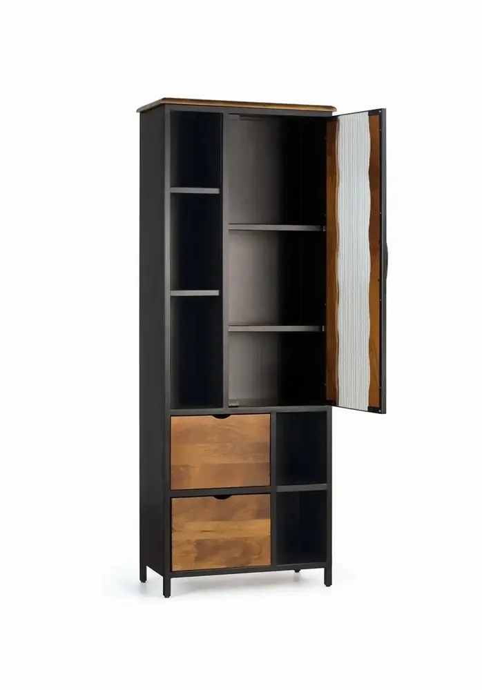 Sideboards - Mango wood and metal display case - GINER Y COLOMER
