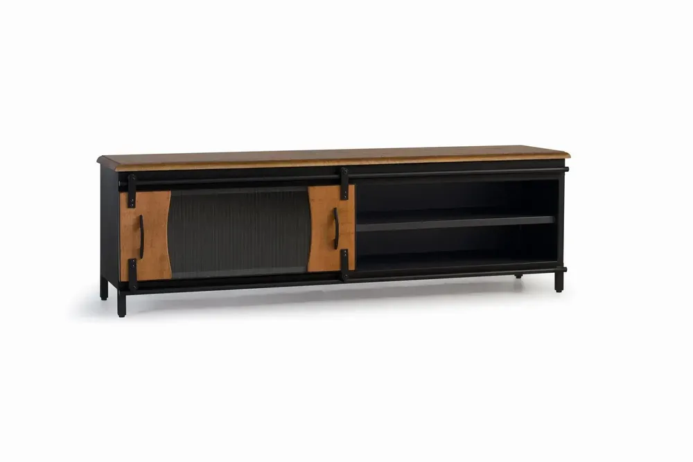 TV stands - TV cabinet in mango wood and metal - GINER Y COLOMER